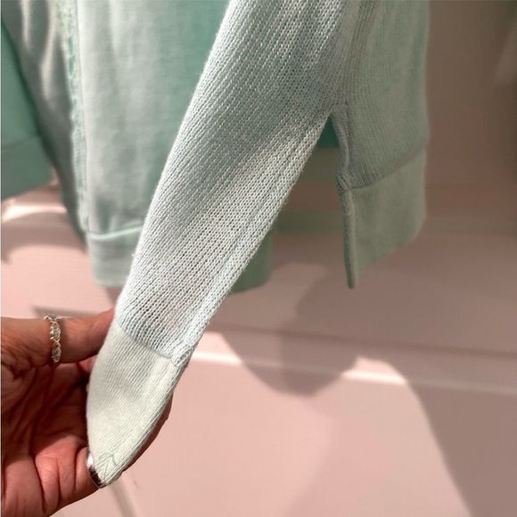 Red Camel Mint Green Crochet Embellished Sweatshirt. - Picture 5 of 5